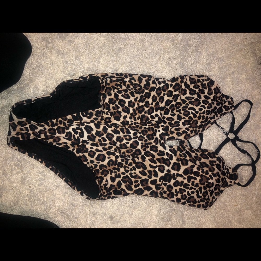 cheetah print one piece bathing suit